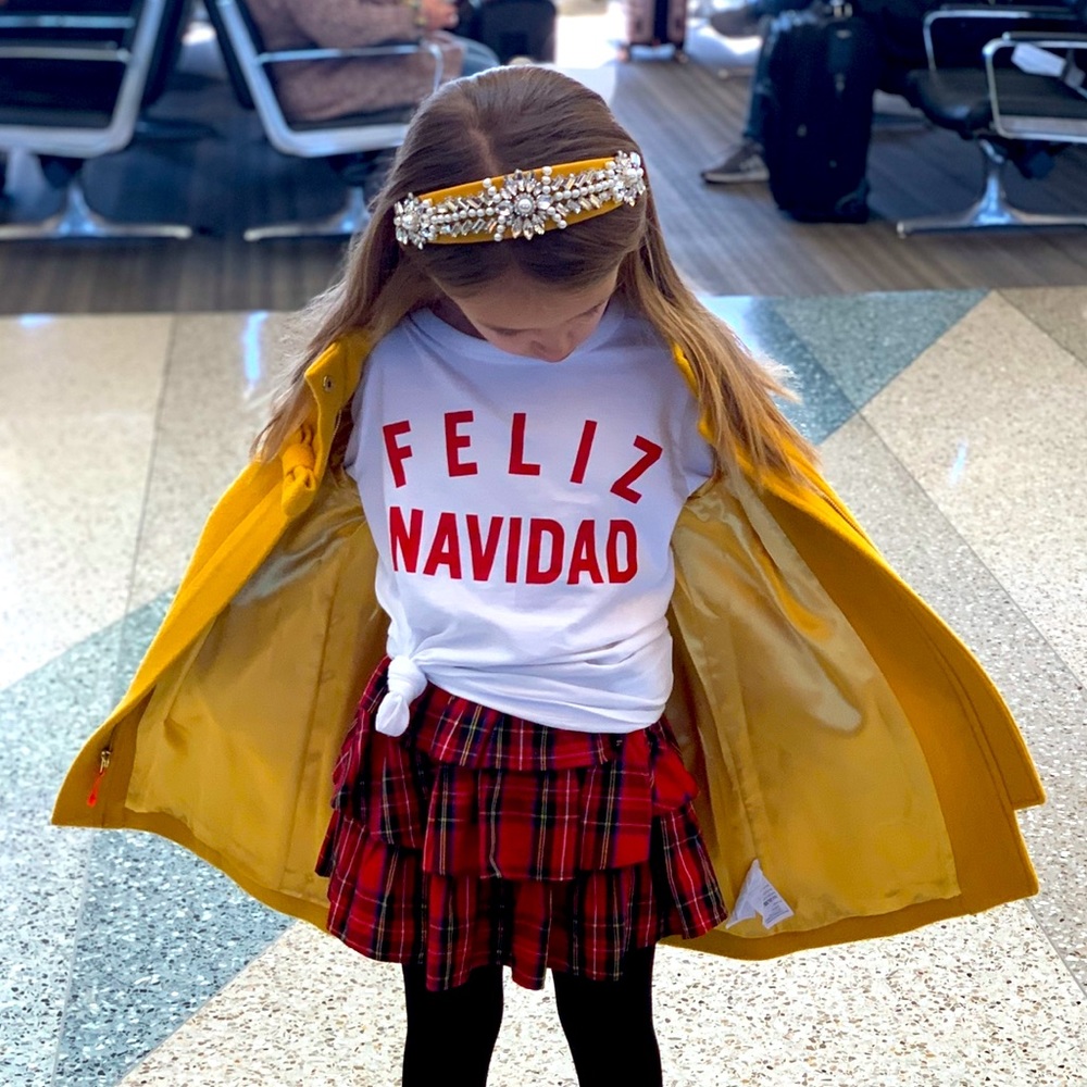 Adorable girls holiday outfit. Crewcuts - size 6-7